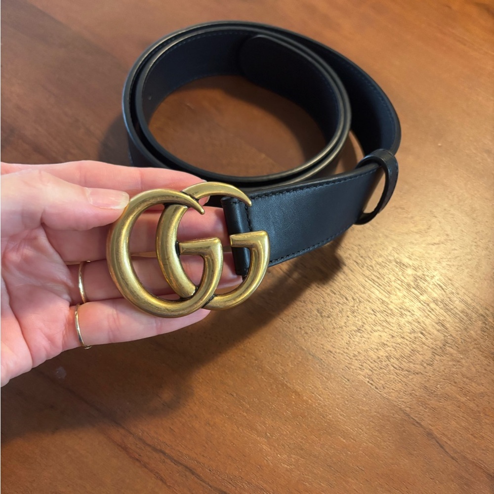 Gucci Black GG Mormont Belt - Picture 3 of 5